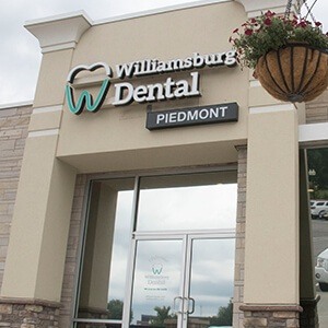 Exterior of Williamburg Dental Piedmont dental office building